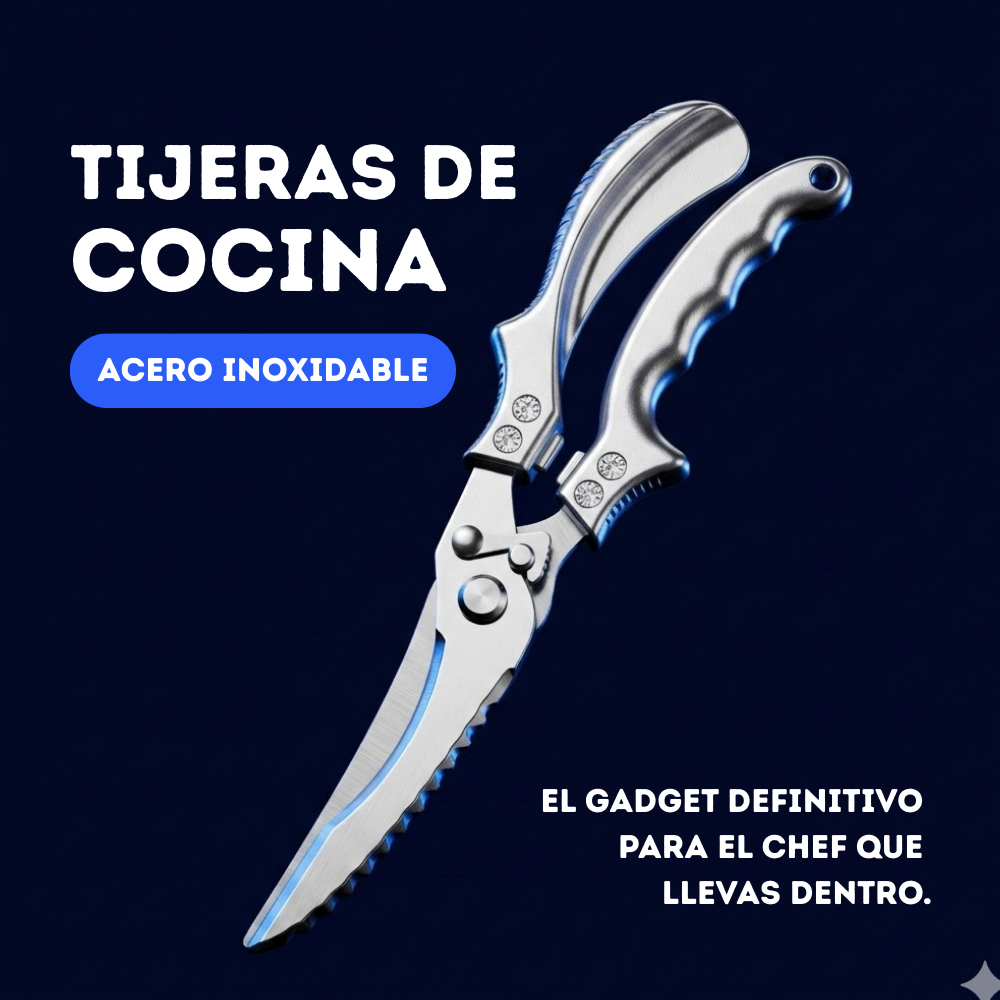 TIijeras de Cocina en Acero Inoxidable
