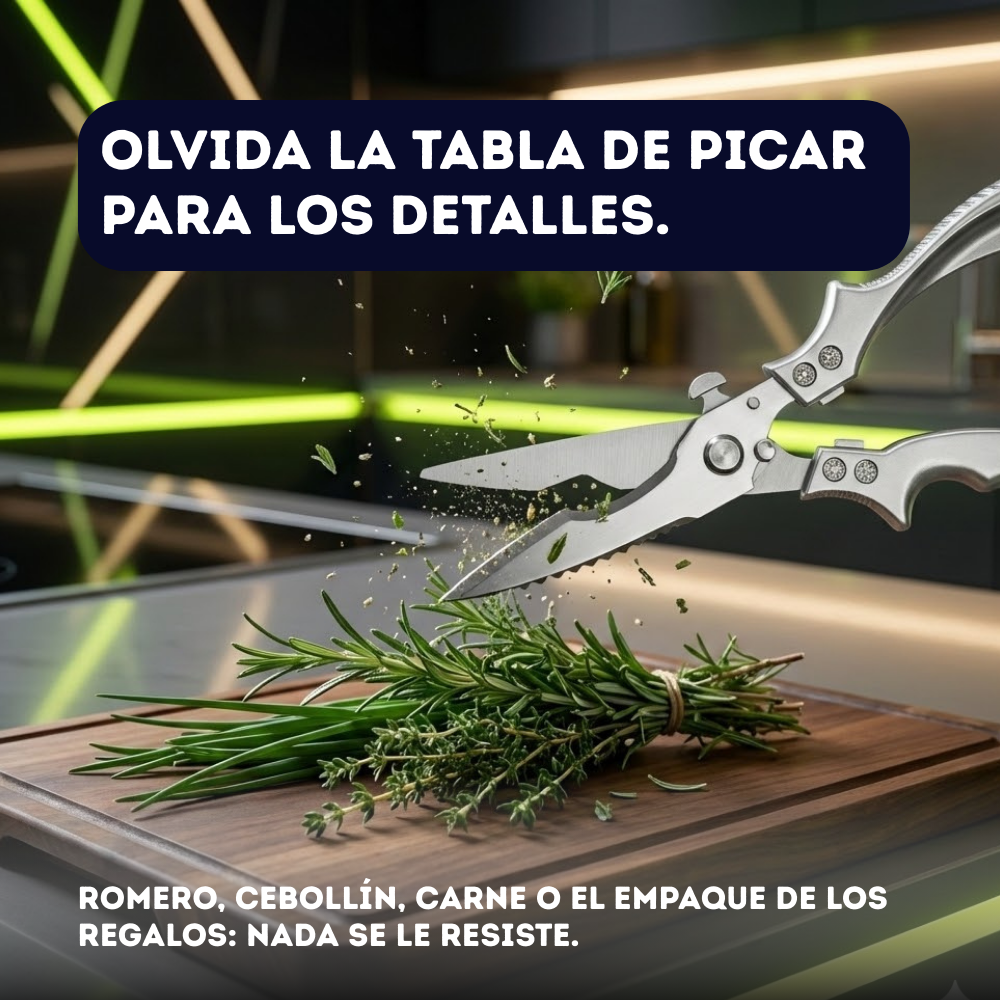 TIijeras de Cocina en Acero Inoxidable